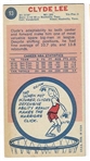 1969 Topps Basketball #93 Clyde Lee - San Francisco Warriors